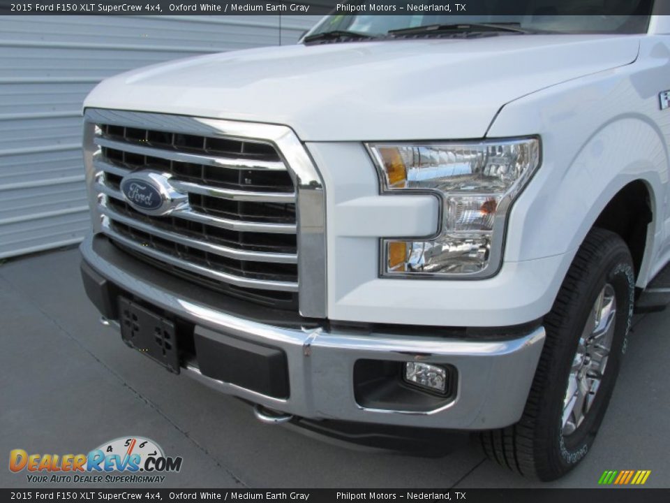 2015 Ford F150 XLT SuperCrew 4x4 Oxford White / Medium Earth Gray Photo #10