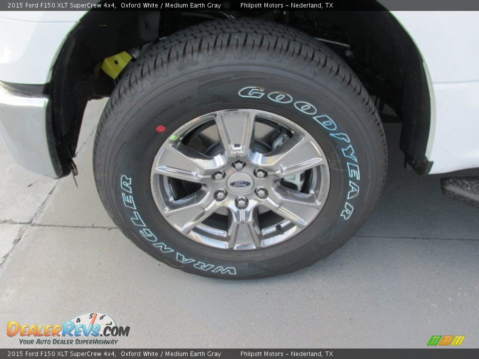 2015 Ford F150 XLT SuperCrew 4x4 Oxford White / Medium Earth Gray Photo #11