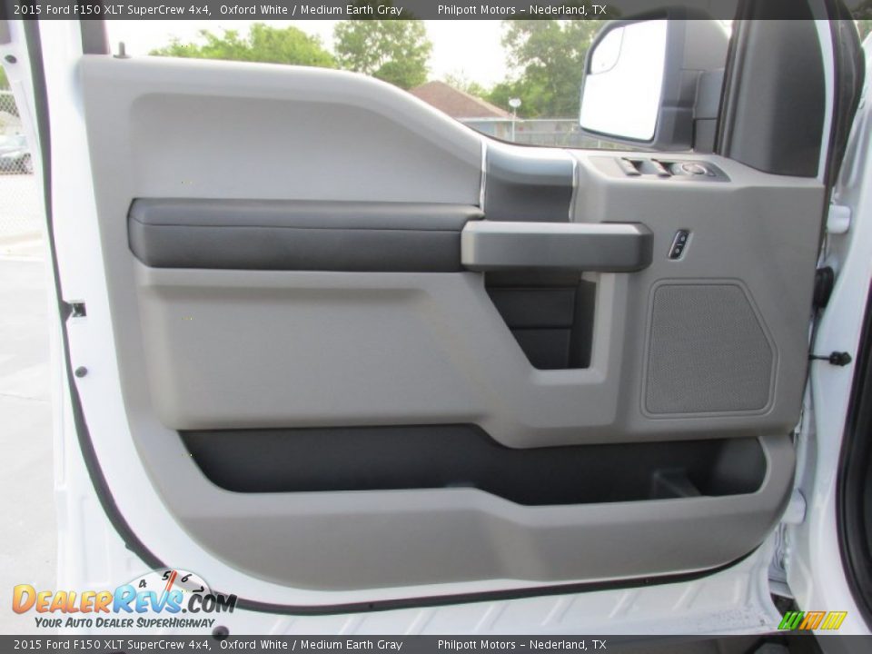2015 Ford F150 XLT SuperCrew 4x4 Oxford White / Medium Earth Gray Photo #21
