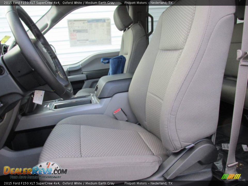 2015 Ford F150 XLT SuperCrew 4x4 Oxford White / Medium Earth Gray Photo #23