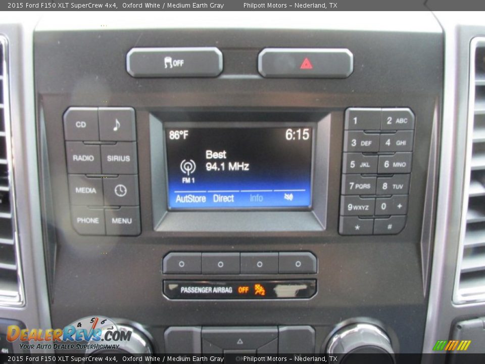 2015 Ford F150 XLT SuperCrew 4x4 Oxford White / Medium Earth Gray Photo #27