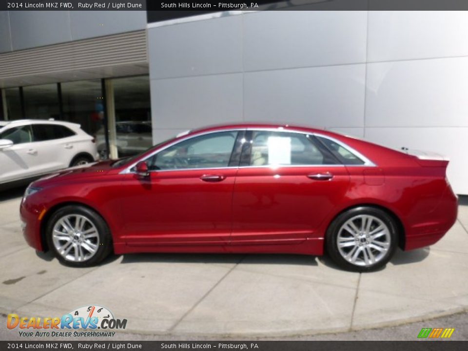 2014 Lincoln MKZ FWD Ruby Red / Light Dune Photo #2
