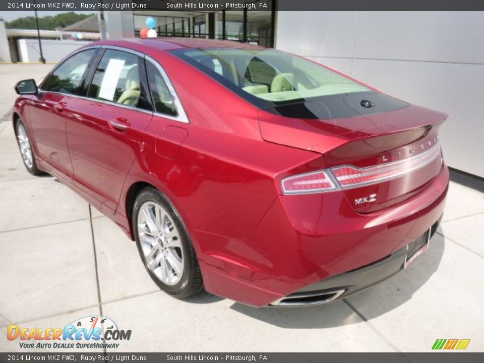 2014 Lincoln MKZ FWD Ruby Red / Light Dune Photo #3