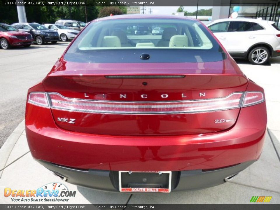 2014 Lincoln MKZ FWD Ruby Red / Light Dune Photo #4