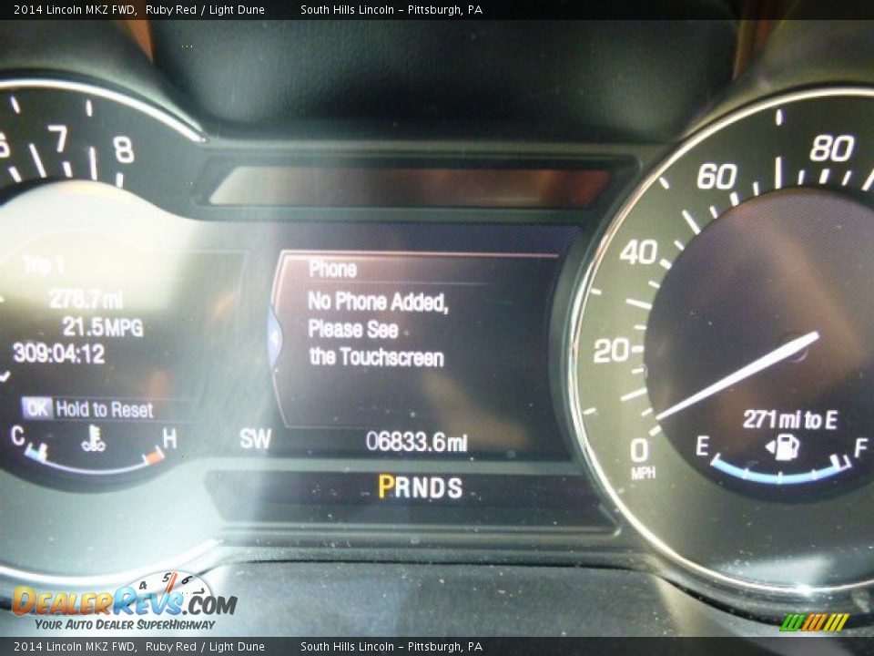 2014 Lincoln MKZ FWD Ruby Red / Light Dune Photo #23