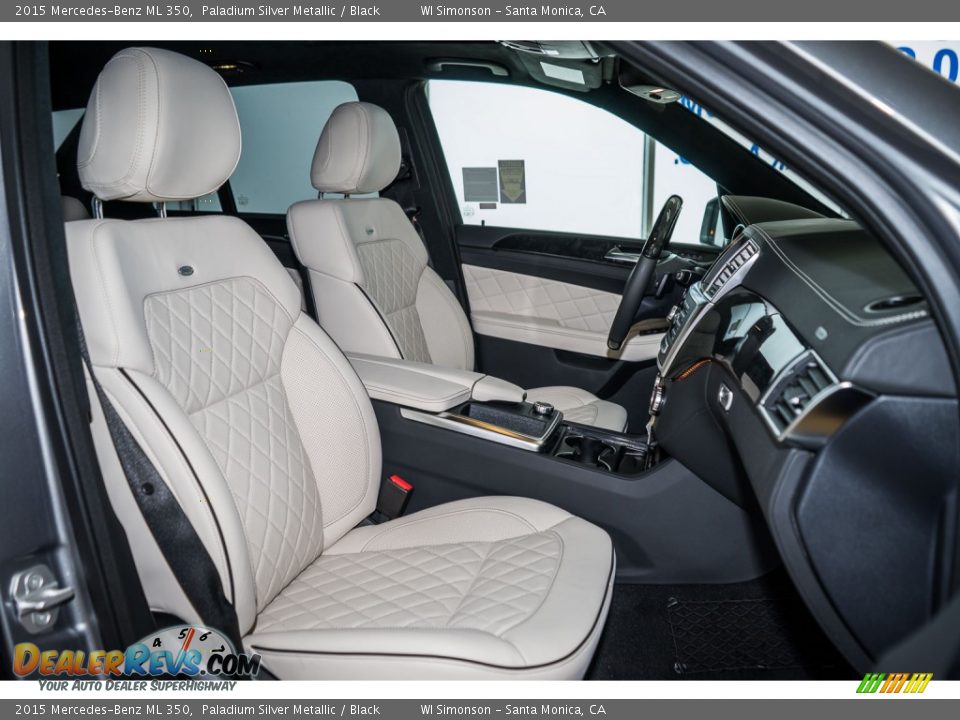2015 Mercedes-Benz ML 350 Paladium Silver Metallic / Black Photo #2