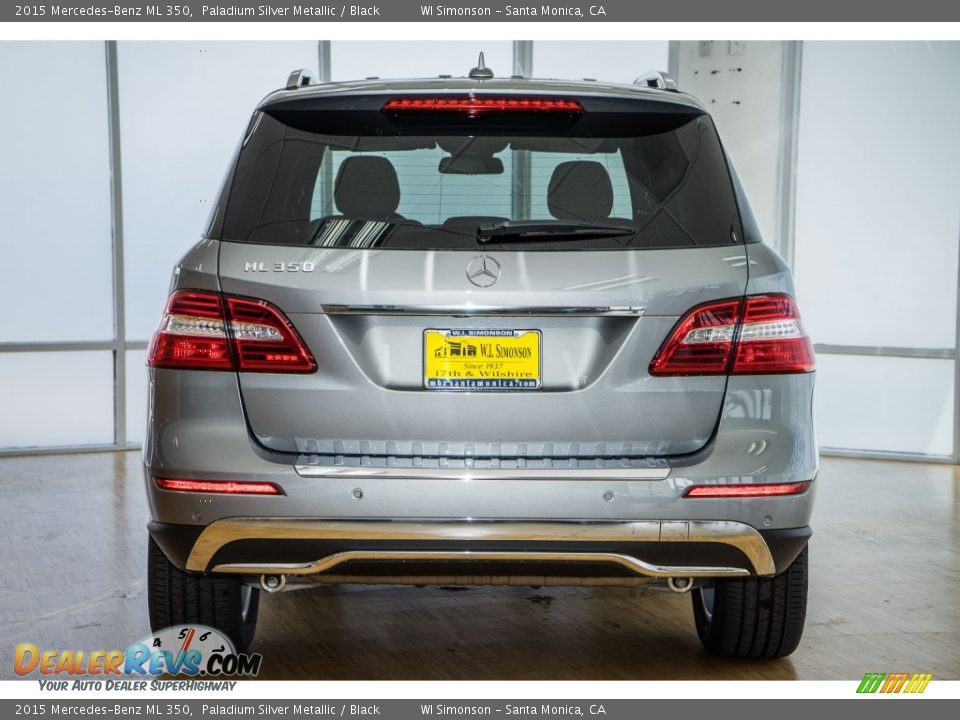 2015 Mercedes-Benz ML 350 Paladium Silver Metallic / Black Photo #4