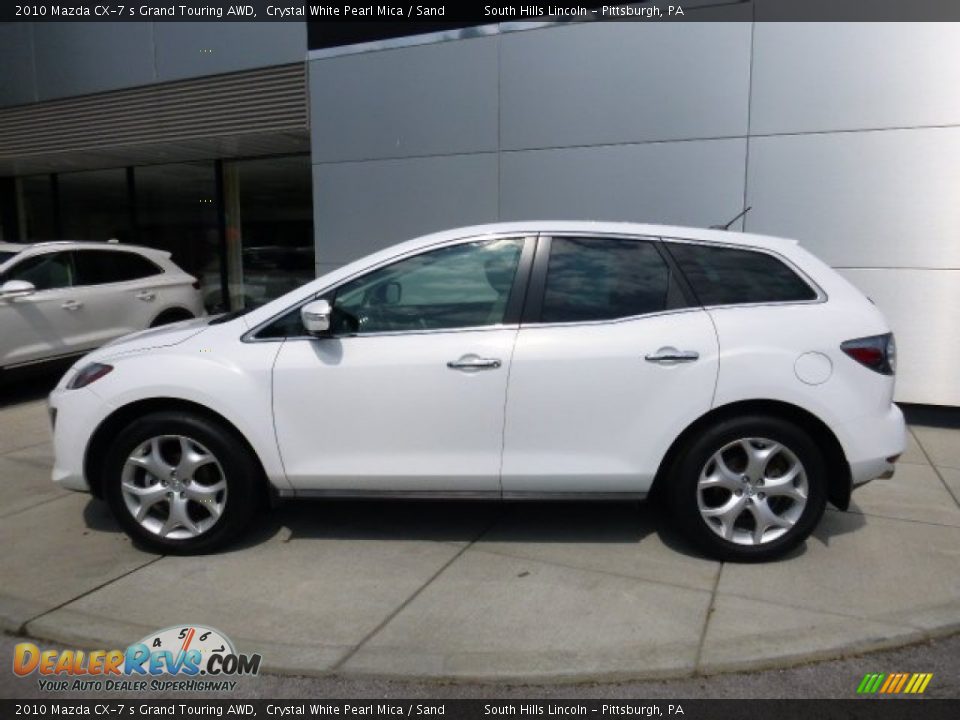 2010 Mazda CX-7 s Grand Touring AWD Crystal White Pearl Mica / Sand Photo #2