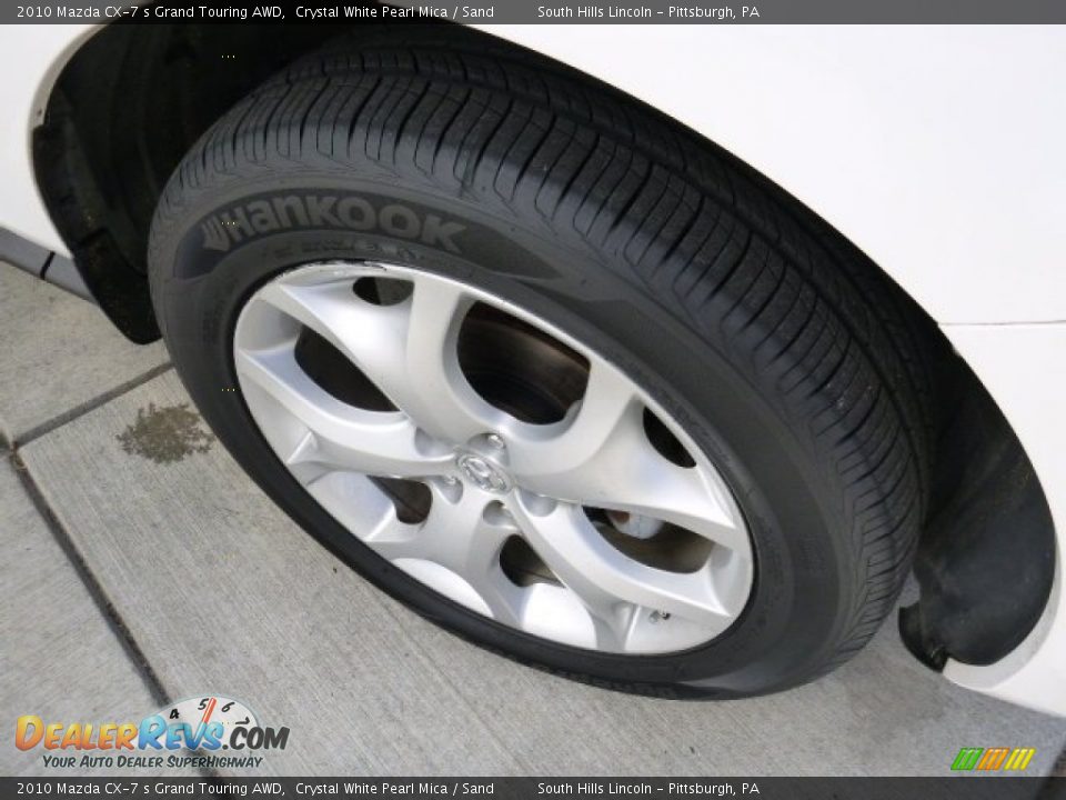 2010 Mazda CX-7 s Grand Touring AWD Crystal White Pearl Mica / Sand Photo #9