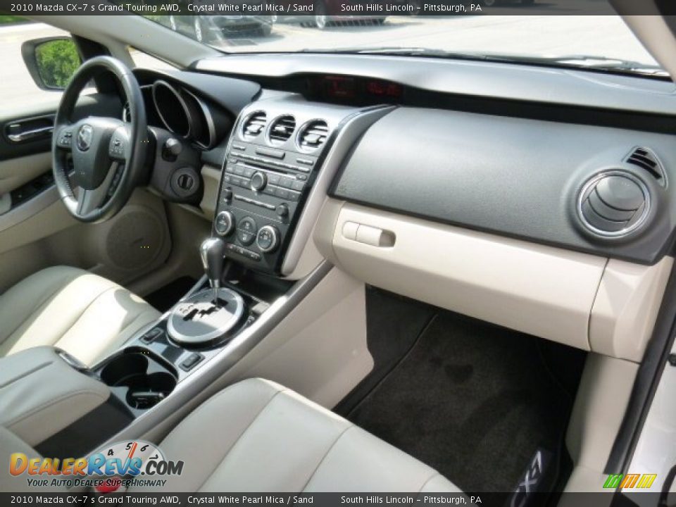 2010 Mazda CX-7 s Grand Touring AWD Crystal White Pearl Mica / Sand Photo #11