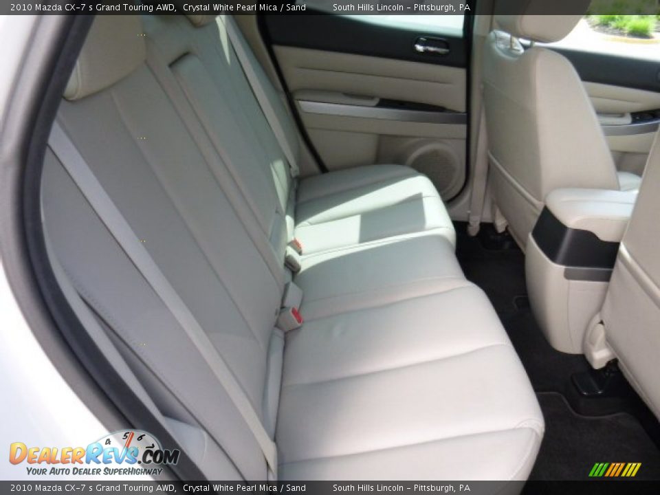 2010 Mazda CX-7 s Grand Touring AWD Crystal White Pearl Mica / Sand Photo #13