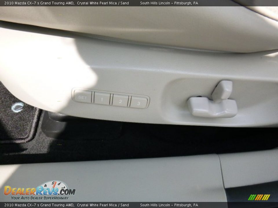 2010 Mazda CX-7 s Grand Touring AWD Crystal White Pearl Mica / Sand Photo #19