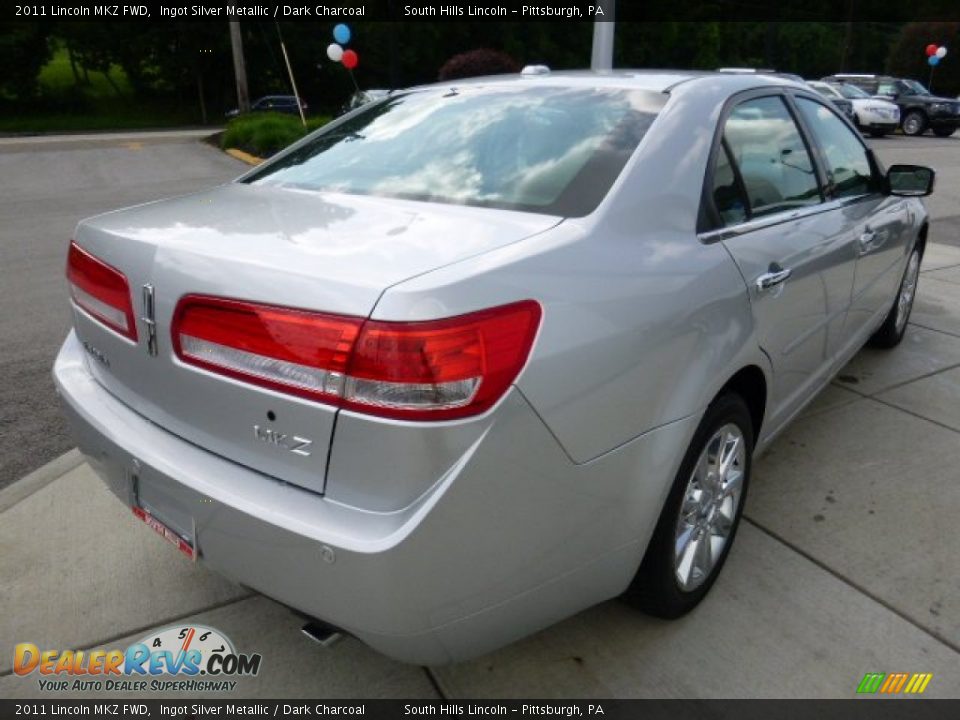 2011 Lincoln MKZ FWD Ingot Silver Metallic / Dark Charcoal Photo #5