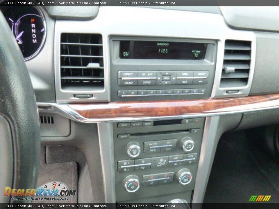 2011 Lincoln MKZ FWD Ingot Silver Metallic / Dark Charcoal Photo #23