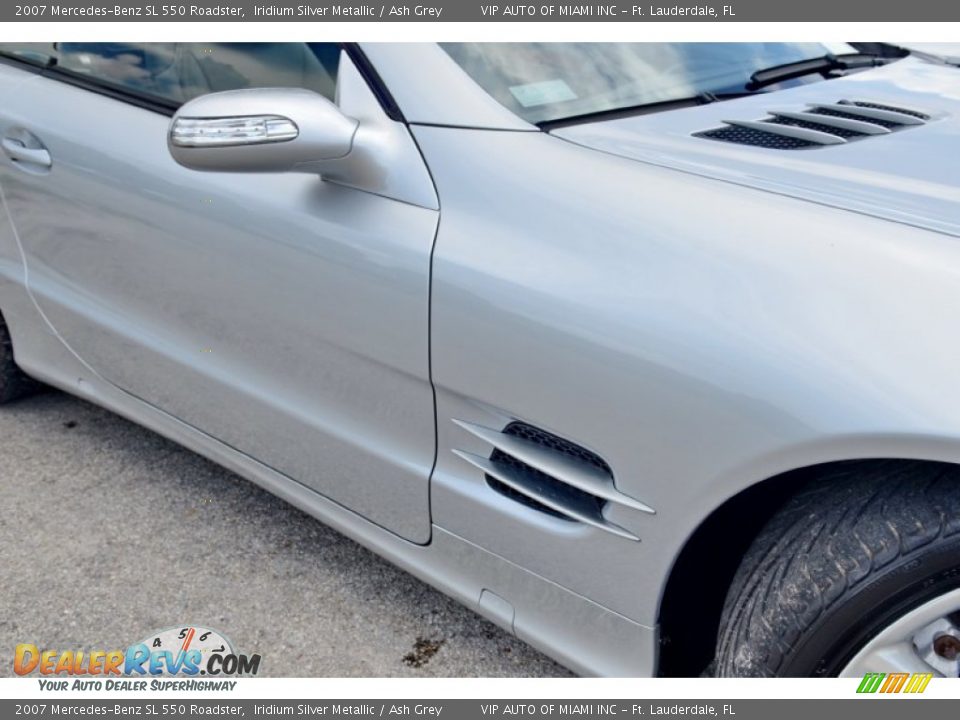 2007 Mercedes-Benz SL 550 Roadster Iridium Silver Metallic / Ash Grey Photo #20