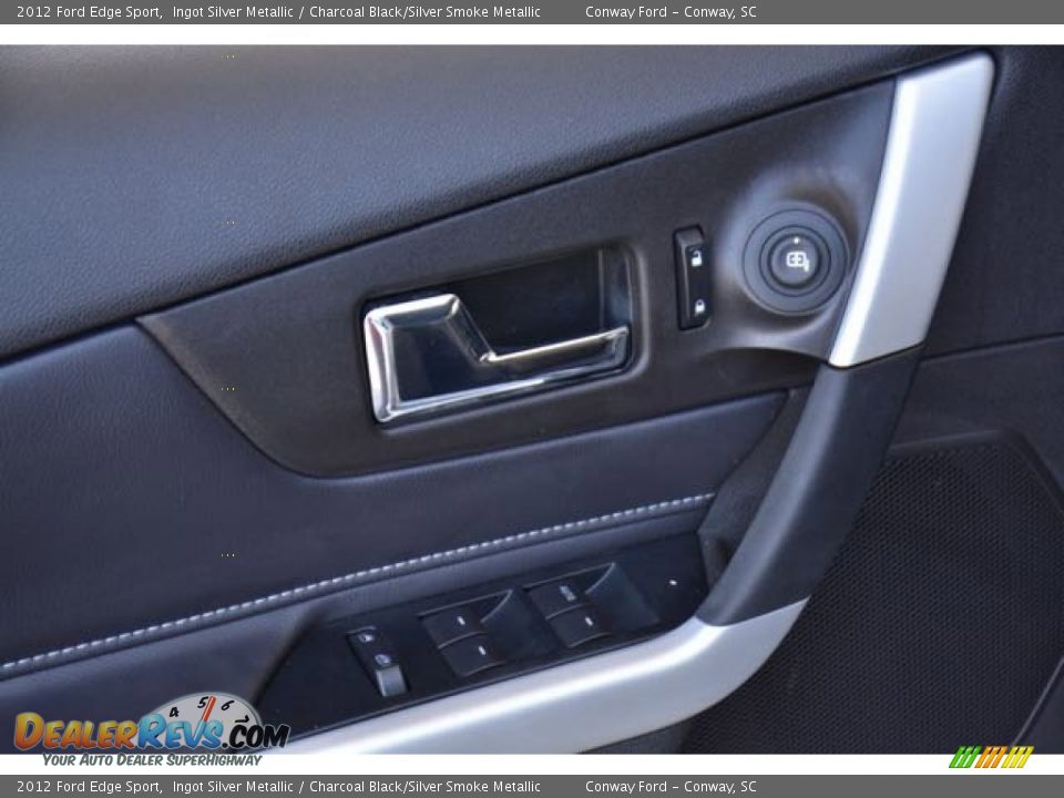 2012 Ford Edge Sport Ingot Silver Metallic / Charcoal Black/Silver Smoke Metallic Photo #20