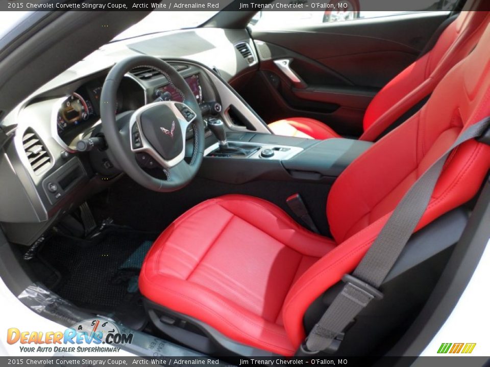 Adrenaline Red Interior - 2015 Chevrolet Corvette Stingray Coupe Photo #32