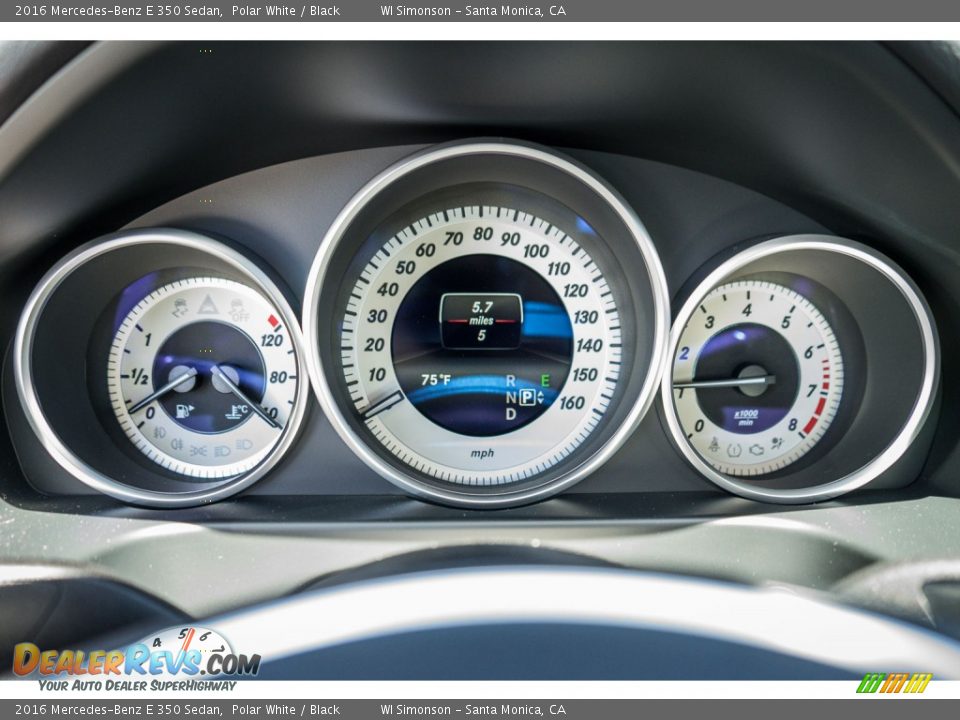 2016 Mercedes-Benz E 350 Sedan Polar White / Black Photo #7