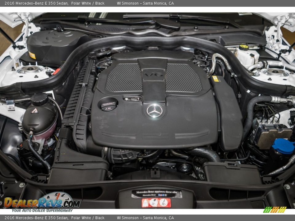 2016 Mercedes-Benz E 350 Sedan Polar White / Black Photo #9