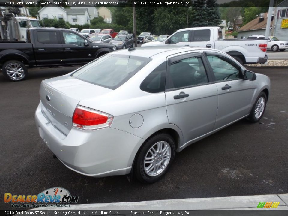 2010 Ford Focus SE Sedan Sterling Grey Metallic / Medium Stone Photo #5