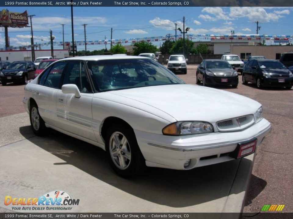 1999 Pontiac Bonneville SE Arctic White / Dark Pewter Photo #7