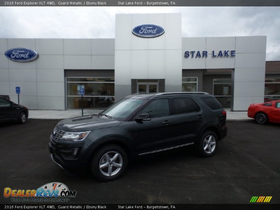 2016 Ford Explorer XLT 4WD Guard Metallic / Ebony Black Photo #1
