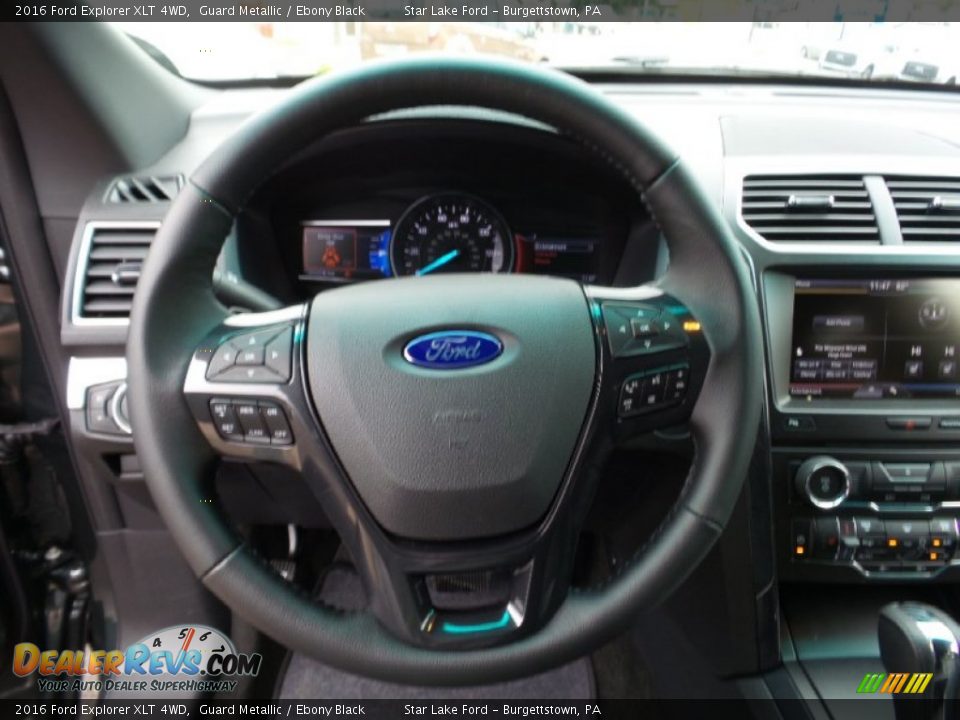 2016 Ford Explorer XLT 4WD Guard Metallic / Ebony Black Photo #17
