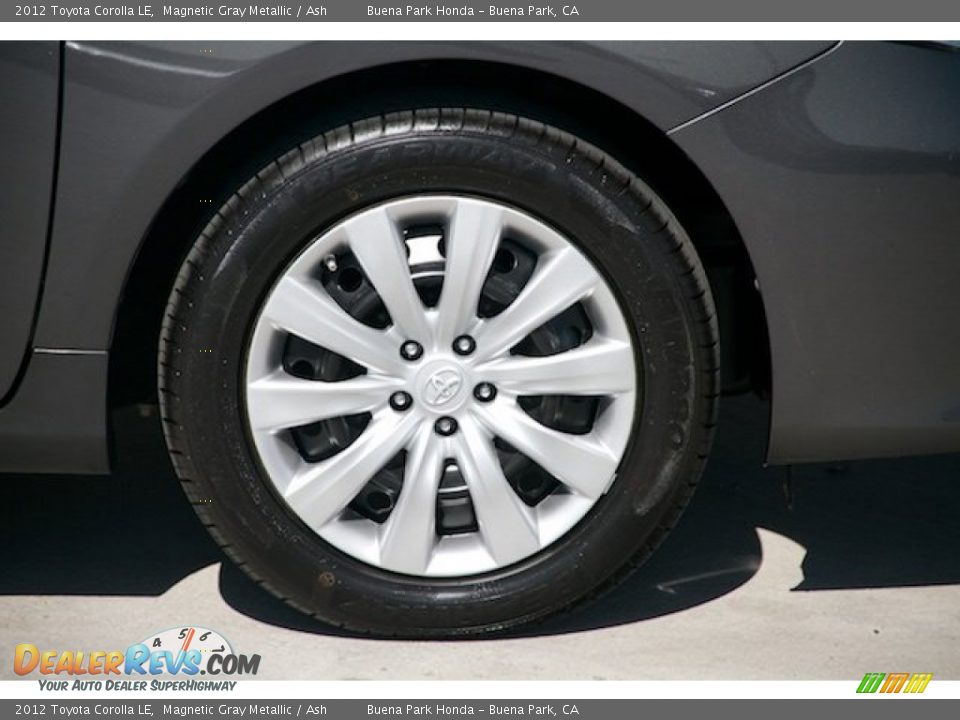 2012 Toyota Corolla LE Magnetic Gray Metallic / Ash Photo #25