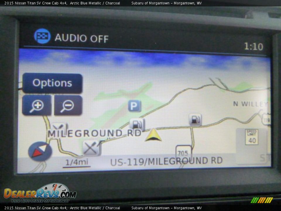 2015 Nissan Titan SV Crew Cab 4x4 Arctic Blue Metallic / Charcoal Photo #17