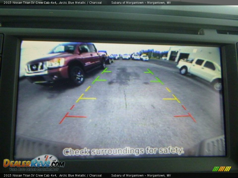 2015 Nissan Titan SV Crew Cab 4x4 Arctic Blue Metallic / Charcoal Photo #18
