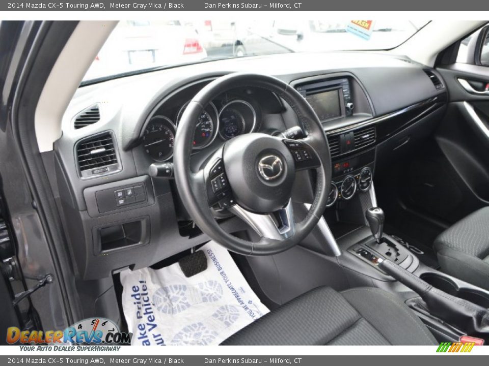 2014 Mazda CX-5 Touring AWD Meteor Gray Mica / Black Photo #5