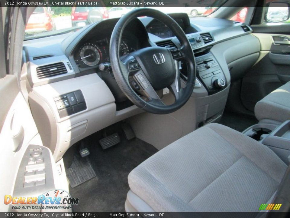 2012 Honda Odyssey EX Crystal Black Pearl / Beige Photo #10