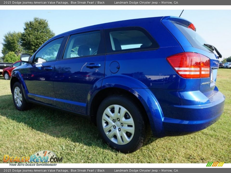 2015 Dodge Journey American Value Package Blue Streak Pearl / Black Photo #2