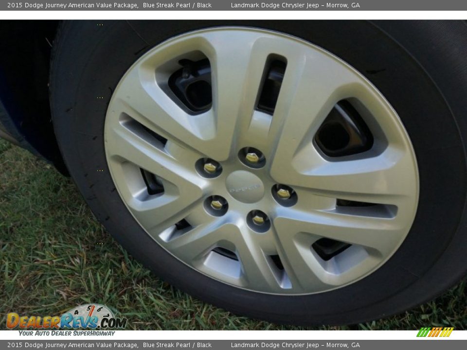 2015 Dodge Journey American Value Package Blue Streak Pearl / Black Photo #7