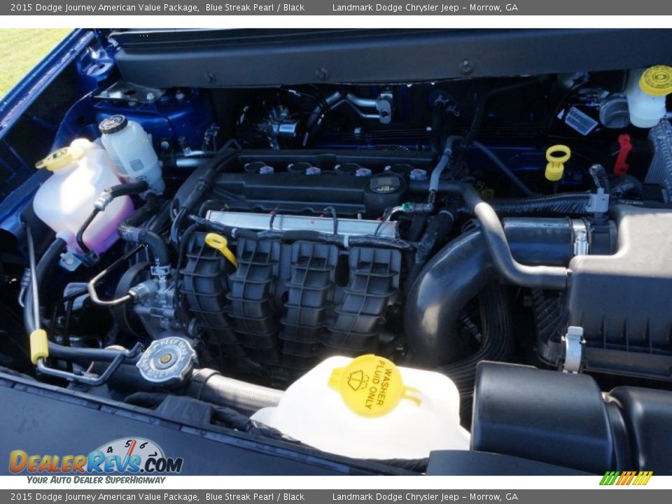 2015 Dodge Journey American Value Package Blue Streak Pearl / Black Photo #8