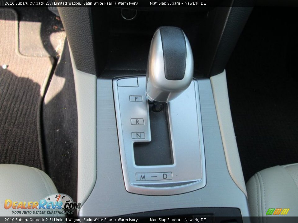2010 Subaru Outback 2.5i Limited Wagon Satin White Pearl / Warm Ivory Photo #13