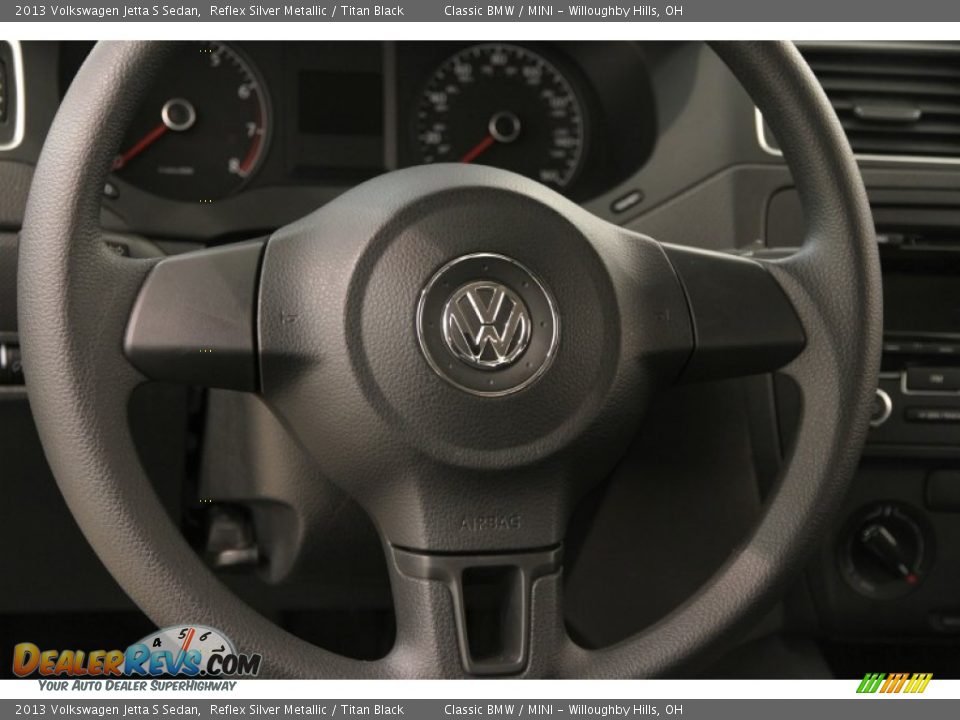 2013 Volkswagen Jetta S Sedan Reflex Silver Metallic / Titan Black Photo #6
