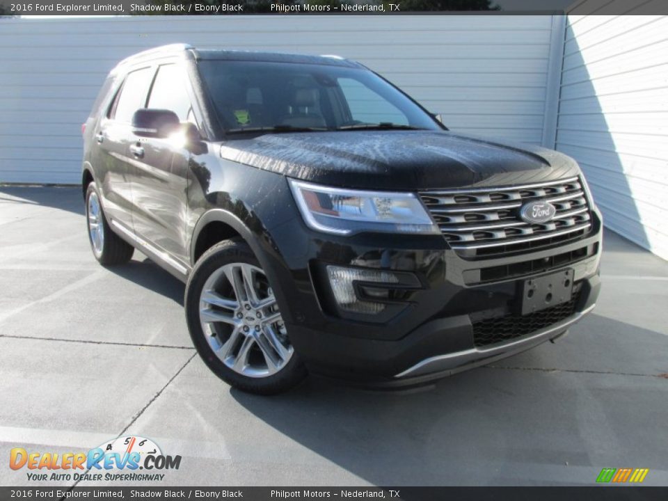 2016 Ford Explorer Limited Shadow Black / Ebony Black Photo #2