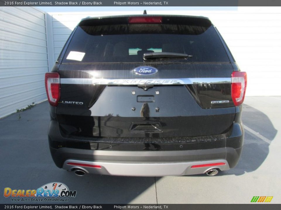 2016 Ford Explorer Limited Shadow Black / Ebony Black Photo #5