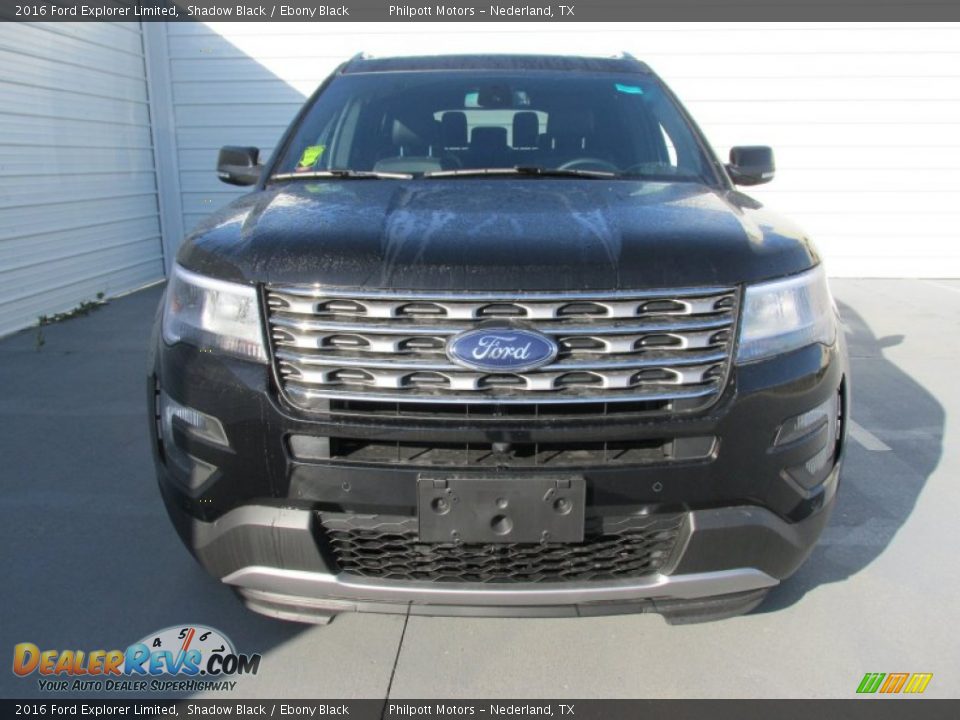 2016 Ford Explorer Limited Shadow Black / Ebony Black Photo #8