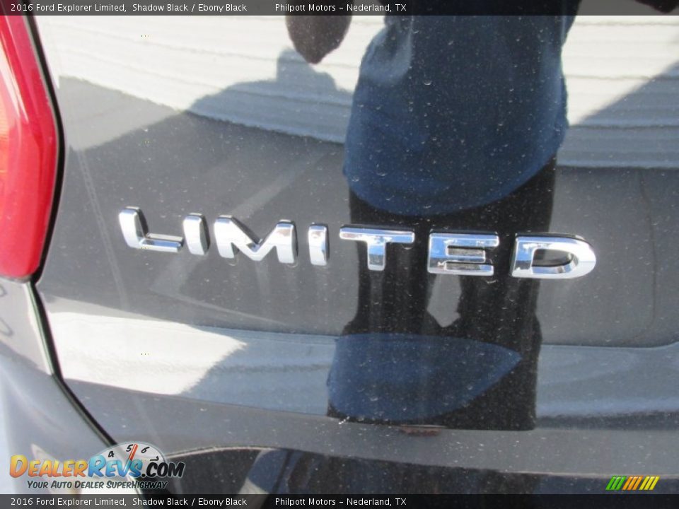 2016 Ford Explorer Limited Shadow Black / Ebony Black Photo #13