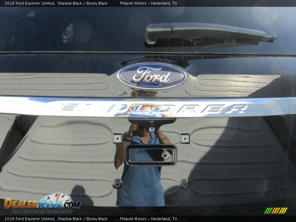2016 Ford Explorer Limited Shadow Black / Ebony Black Photo #14