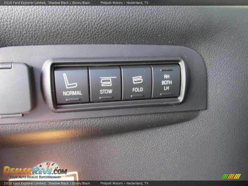 2016 Ford Explorer Limited Shadow Black / Ebony Black Photo #20