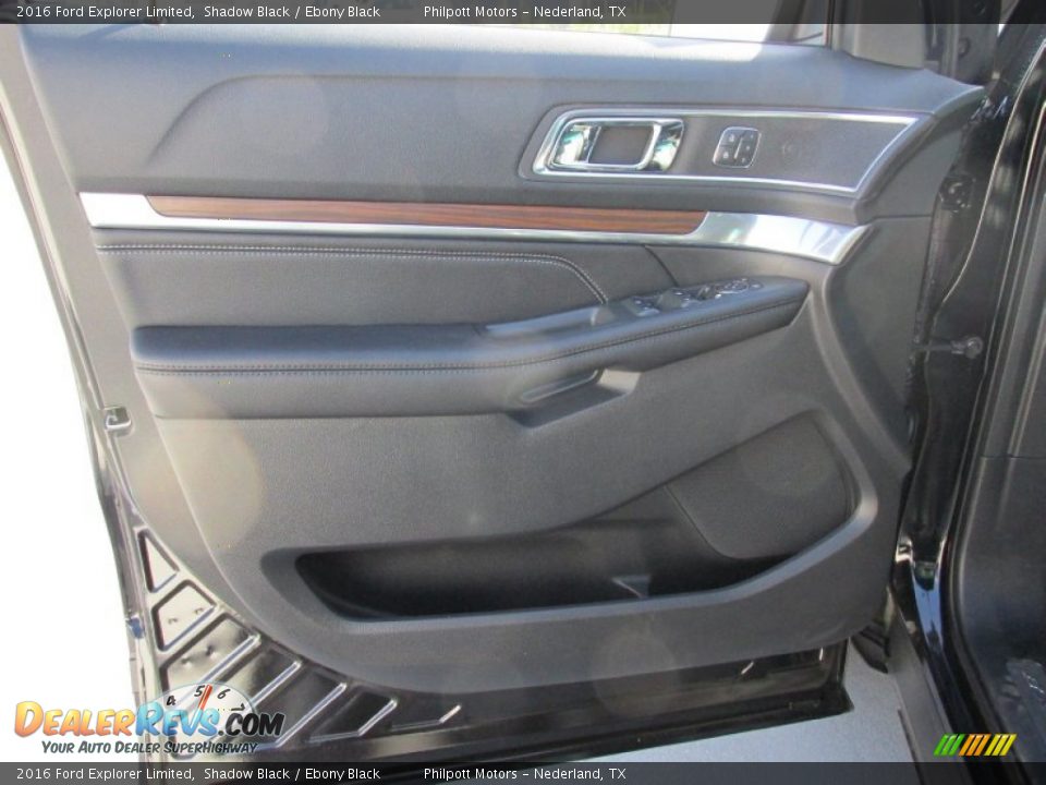 2016 Ford Explorer Limited Shadow Black / Ebony Black Photo #24