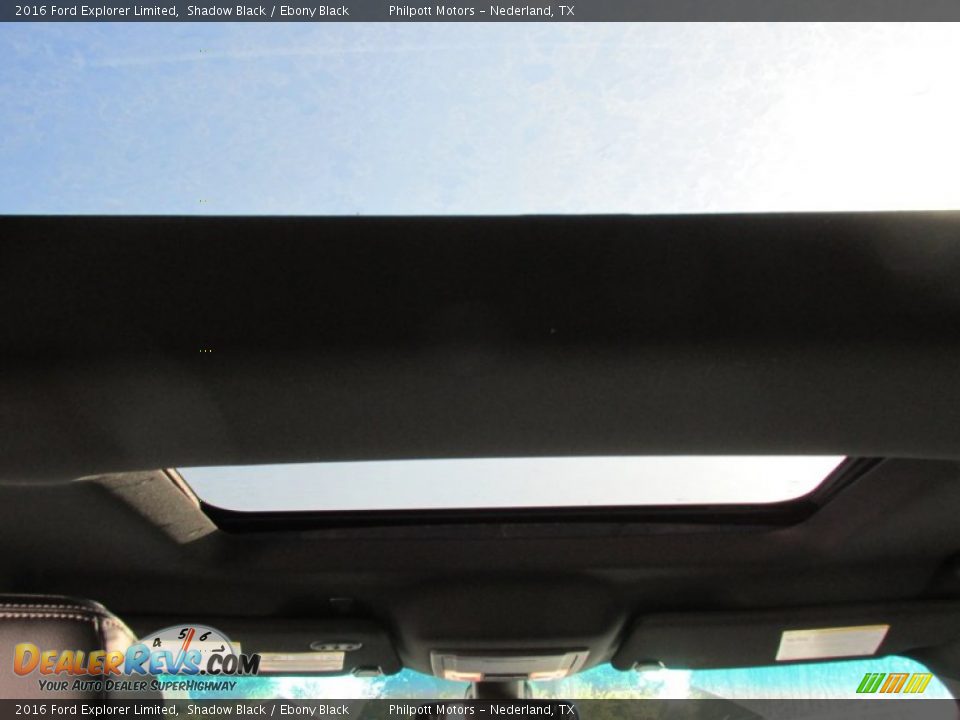 2016 Ford Explorer Limited Shadow Black / Ebony Black Photo #28