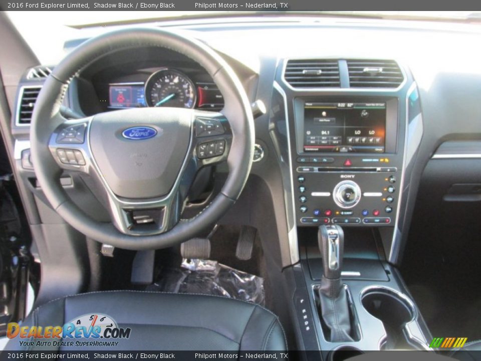 2016 Ford Explorer Limited Shadow Black / Ebony Black Photo #29