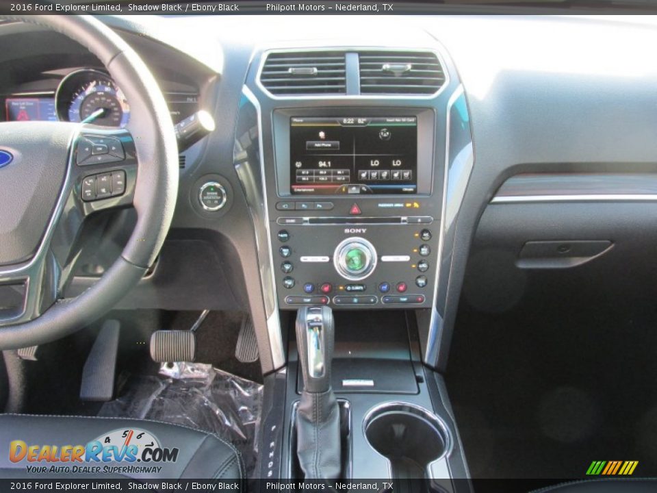2016 Ford Explorer Limited Shadow Black / Ebony Black Photo #30