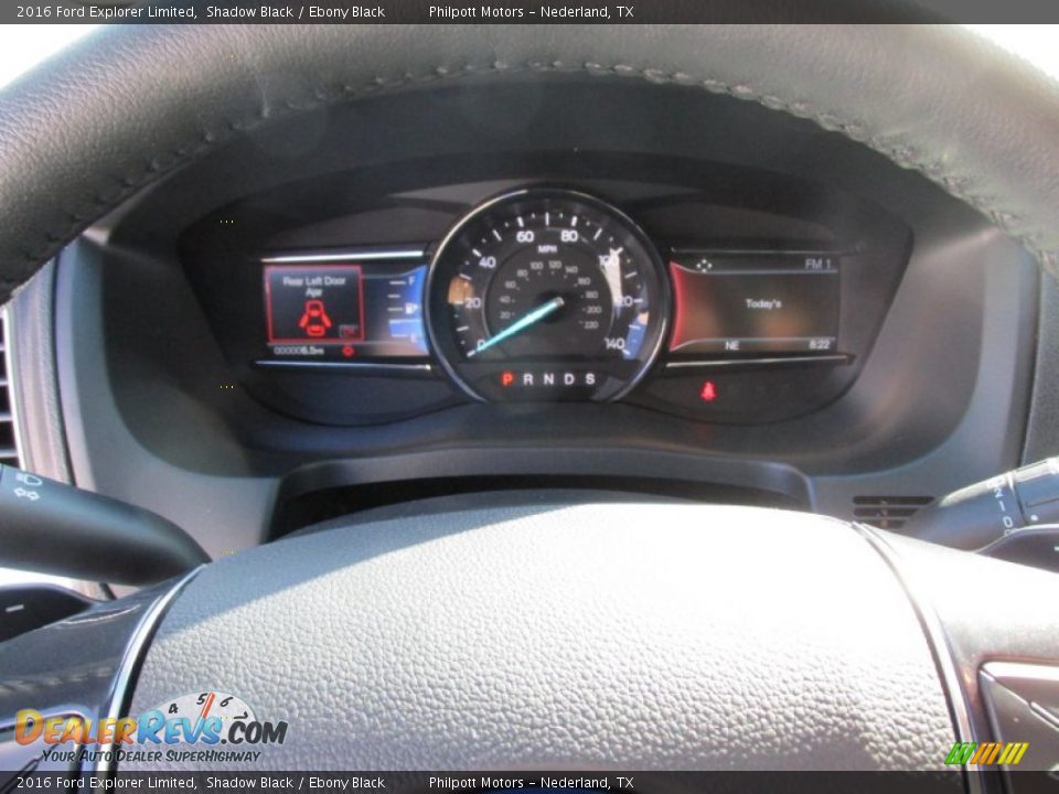 2016 Ford Explorer Limited Shadow Black / Ebony Black Photo #36