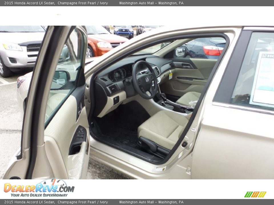 Ivory Interior - 2015 Honda Accord LX Sedan Photo #11