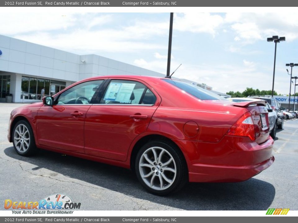 2012 Ford Fusion SE Red Candy Metallic / Charcoal Black Photo #5